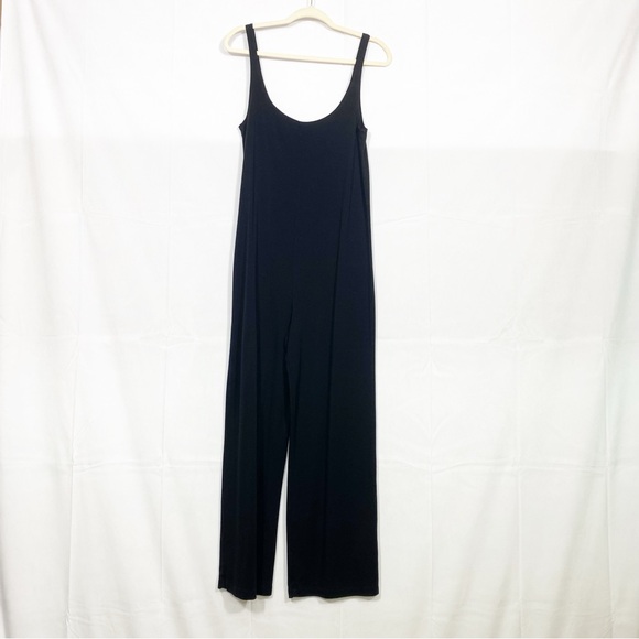 Reformation Jeans June Sleeveless Wide Leg Jumpsuit Black - Picture 2 of 10